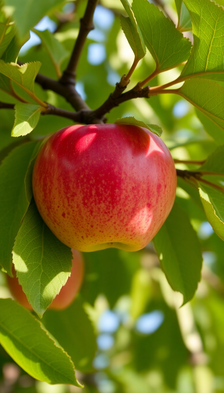 Best Interesting AI Apple On Tree Phone Aesthetic Background